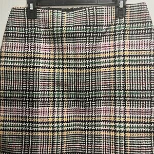 LOFT Multi color tweed skirt.